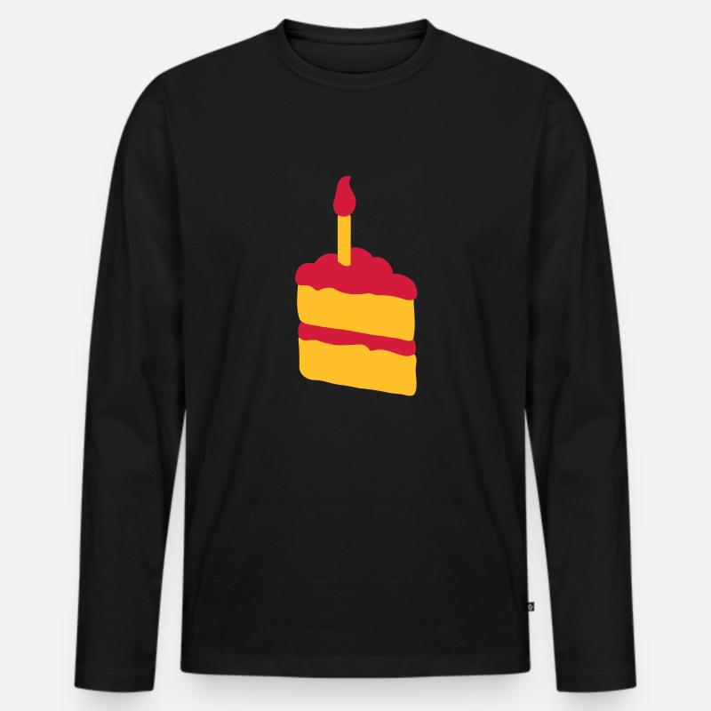 kaka - Männer Premium Bio Langarmshirt - Schwarz