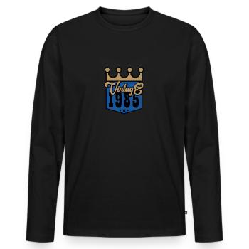 Millésime 1985 - T-shirt manches longues Premium bio Homme - noir - Devant - Nico (187cm)