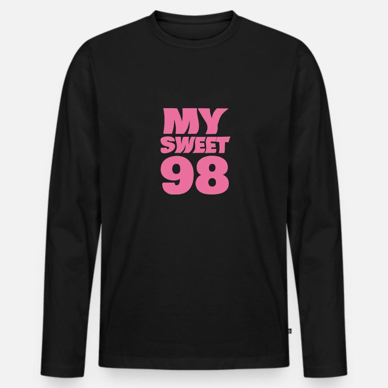 Alter 98 - Männer Premium Bio Langarmshirt - Schwarz