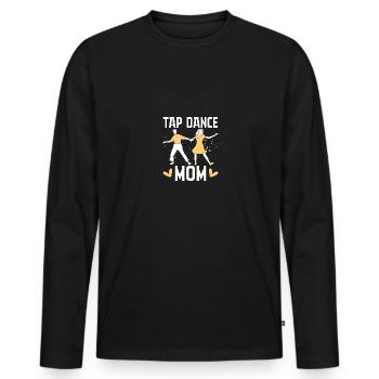 Tap Dance Mom Stepptanz für Stepptänzer - Männer Premium Bio Langarmshirt - Schwarz - Vorne - Nico (187cm)