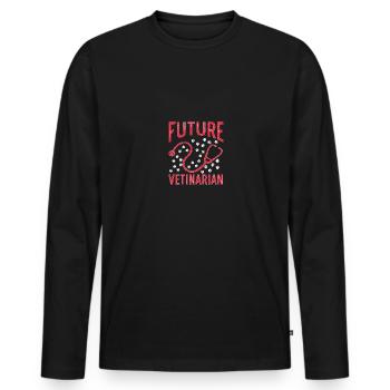 Future Vetinarian Für Männer Frauen - Männer Premium Bio Langarmshirt - Schwarz - Vorne - Nico (187cm)