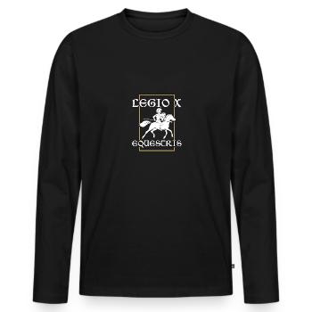 Legio X Equestris Ancient Rome - Men's Premium Organic Long Sleeve Shirt - black - Front - Nico (187cm)
