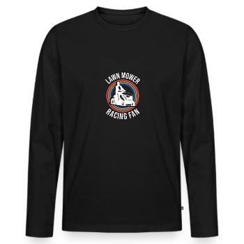 Tondeuse à gazon Racing Fan Rasenmäher Rasenmäherrennen - T-shirt manches longues Premium bio Homme - noir - Devant - Nico (187cm)