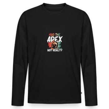 Câlin L’Apex Pas Réalité Simulateur De Course Sim Racing - T-shirt manches longues Premium bio Homme - noir - Devant - Nico (187cm)
