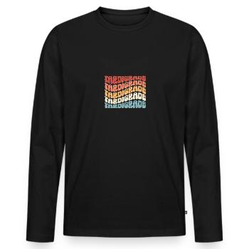 Tardigrade Microbiology Biology Water Bear - Men's Premium Organic Long Sleeve Shirt - black - Front - Nico (187cm)