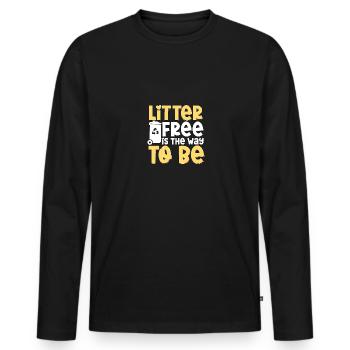 Five Time Extinction Event Winner Mikrobiologie - Männer Premium Bio Langarmshirt - Schwarz - Vorne - Nico (187cm)