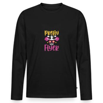 Pretty Little Flyer Cheerleading Cheerleader - Men's Premium Organic Long Sleeve Shirt - black - Front - Nico (187cm)