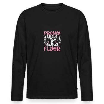 Pretty Little Flyer Cheerleading Cheerleader - Men's Premium Organic Long Sleeve Shirt - black - Front - Nico (187cm)
