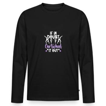 En cas de doute, faites la roue Gymnastique Gymnastique - T-shirt manches longues Premium bio Homme - noir - Devant - Nico (187cm)