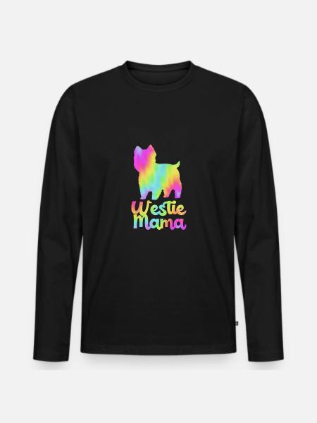 West Highland Terrier - Men's Premium Organic Long Sleeve Shirt - black