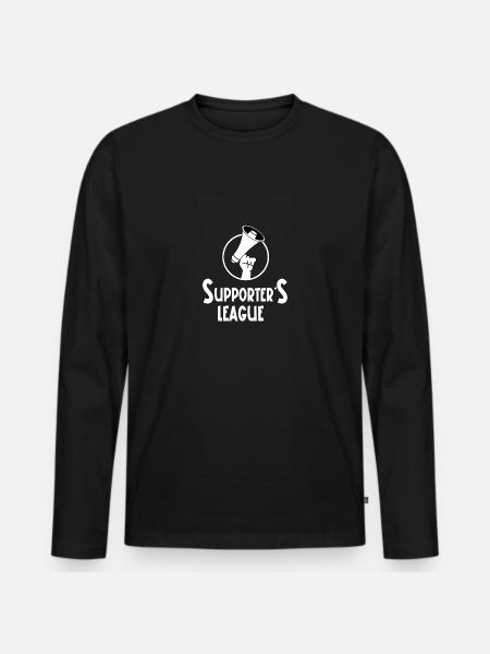 supporter's league - T-shirt manches longues Premium bio Homme - noir