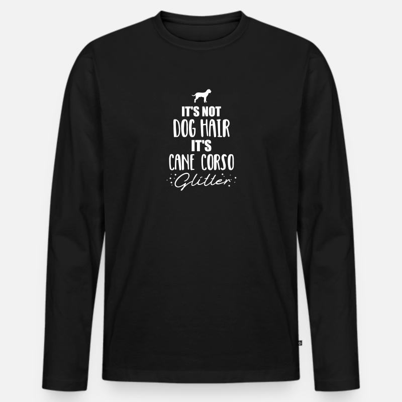 Cane Corso - Männer Premium Bio Langarmshirt - Schwarz