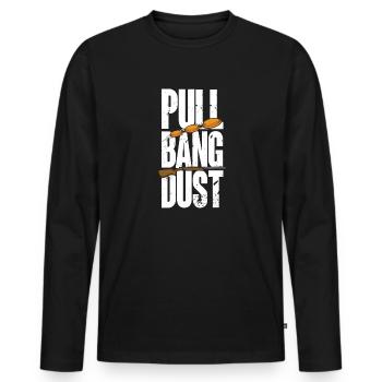 Trapschießen Skeet Tontaubenschießen - Männer Premium Bio Langarmshirt - Schwarz - Vorne - Nico (187cm)