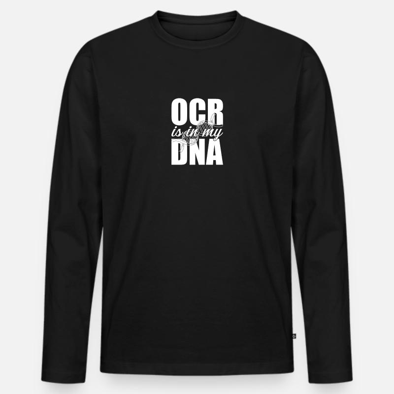 Obstacle Course Racing Gear - Männer Premium Bio Langarmshirt - Schwarz