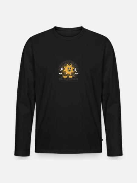 Hemorrhoid Survivor - Men's Premium Organic Long Sleeve Shirt - black