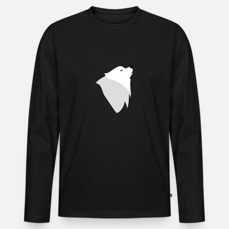 Samojed uler - Männer Premium Bio Langarmshirt - Schwarz