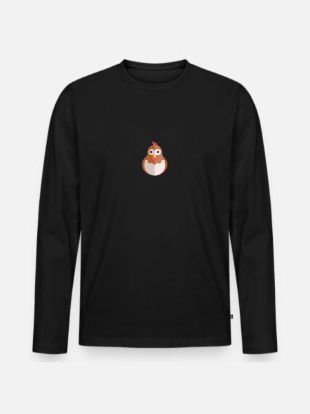 poule - T-shirt manches longues Premium bio Homme - noir