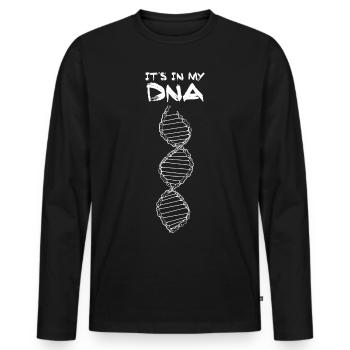 It's In My DNA (Cycling) - T-shirt manches longues Premium bio Homme - noir - Devant - Nico (187cm)