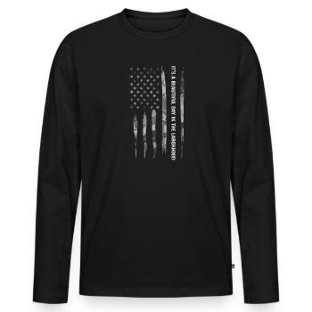 It's A Beautiful Day In The Labo... - Männer Premium Bio Langarmshirt - Schwarz - Vorne - Nico (187cm)