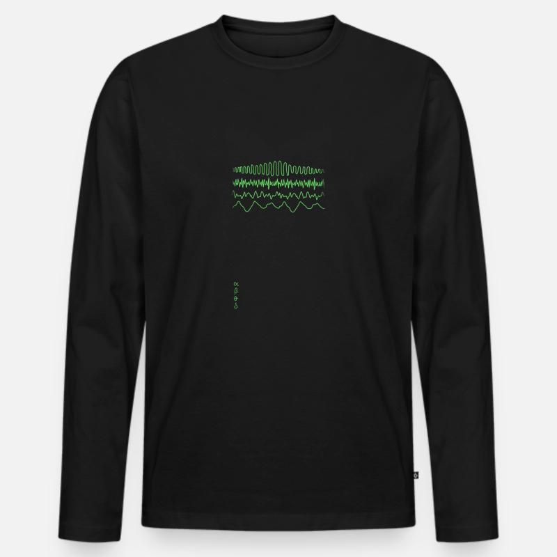 EEG - Männer Premium Bio Langarmshirt - Schwarz