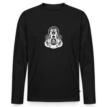 Hail Mary Football - Men's Premium Organic Long Sleeve Shirt - black - Front - Nico (187cm)