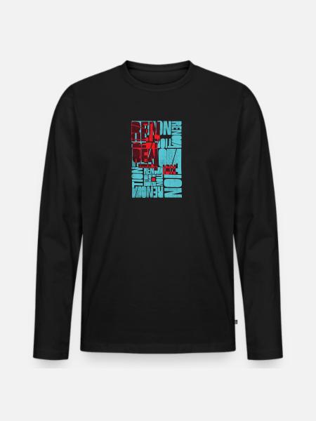 shirt, conception, t-shirt - T-shirt manches longues Premium bio Homme - noir