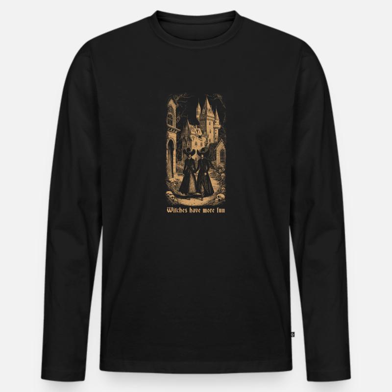 The Evil Sisters 2024 03 - Männer Premium Bio Langarmshirt - Schwarz