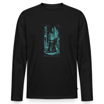 The Evil Sisters 2024 01 - Men's Premium Organic Long Sleeve Shirt - black - Front - Nico (187cm)
