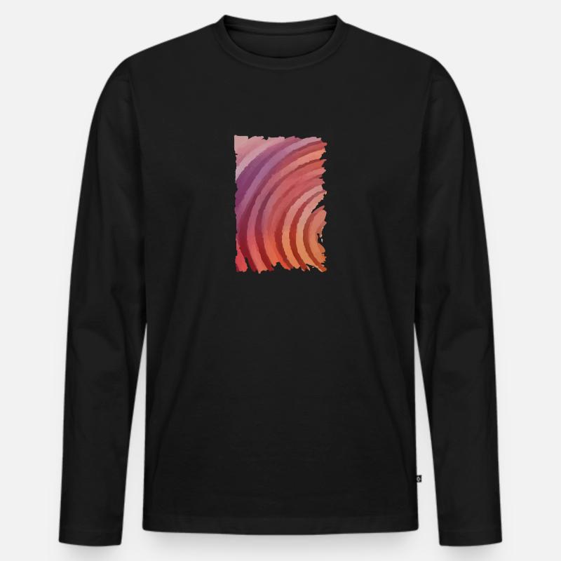 Rainbow Party - Männer Premium Bio Langarmshirt - Schwarz