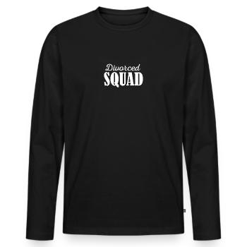 Witziges Scheidungsgeschenk Sarkastische Scheidung - Männer Premium Bio Langarmshirt - Schwarz - Vorne - Nico (187cm)