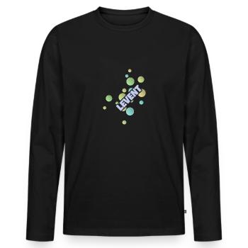Uni für Levent Fachhochschule Student - Männer Premium Bio Langarmshirt - Schwarz - Vorne - Nico (187cm)