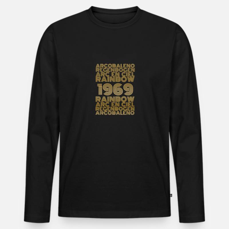 arc 1969 - Männer Premium Bio Langarmshirt - Schwarz