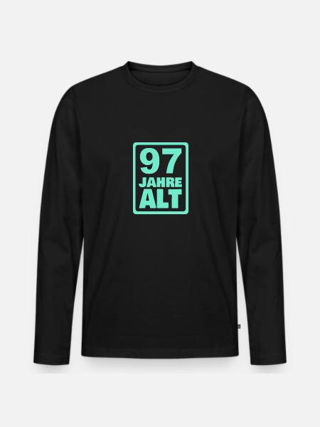 Alt 97 - Men's Premium Organic Long Sleeve Shirt - black
