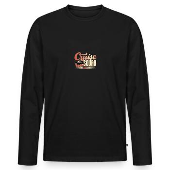 Croisière en famille assortie 2023 Vacances drôles - T-shirt manches longues Premium bio Homme - noir - Devant - Nico (187cm)