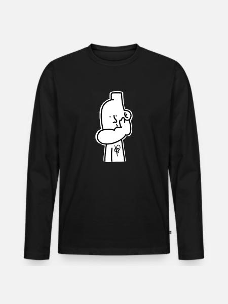 Deck top - Men's Premium Organic Long Sleeve Shirt - black