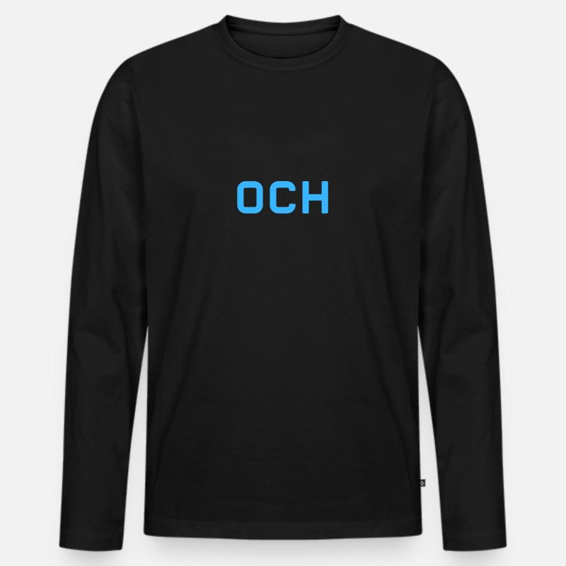 Och - Männer Premium Bio Langarmshirt - Schwarz