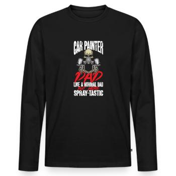 Body Painter Car Painter Painter - T-shirt manches longues Premium bio Homme - noir - Devant - Nico (187cm)