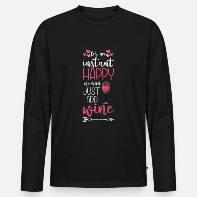 Kleeblatt Optimist - Männer Premium Bio Langarmshirt - Schwarz