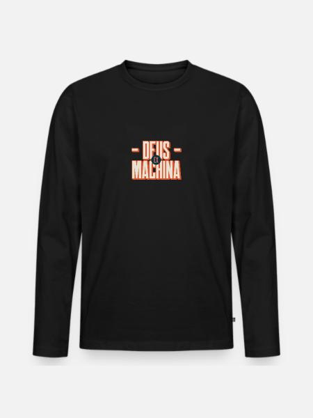 Deus ex machina - Männer Premium Bio Langarmshirt - Schwarz