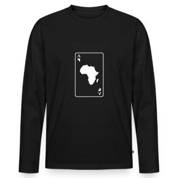 africa afro african ass black party safari - Men's Premium Organic Long Sleeve Shirt - black - Front - Nico (187cm)