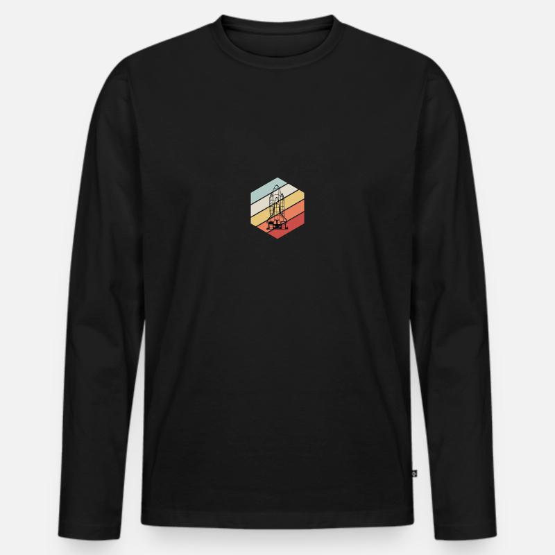 Space Shuttle - Space, All, Space - Maglia a manica lunga ecologica premium da uomo - nero