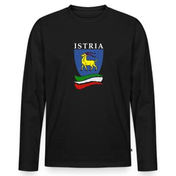 Istria Tourist Hrvatska Croatia Holidays Balkan Re - Men's Premium Organic Long Sleeve Shirt - black - Front - Nico (187cm)