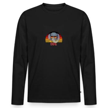 RDA - T-shirt manches longues Premium bio Homme - noir - Devant - Nico (187cm)