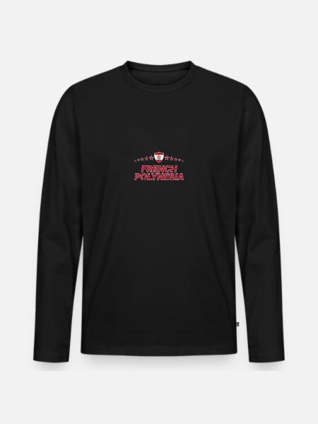 French Polynesia - Men's Premium Organic Long Sleeve Shirt - black