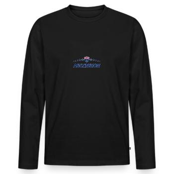 Ascension - Men's Premium Organic Long Sleeve Shirt - black - Front - Nico (187cm)
