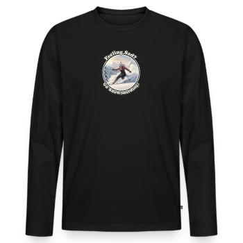Fursona Freeride - Men's Premium Organic Long Sleeve Shirt - black - Front - Nico (187cm)