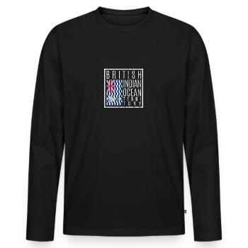 British Indian Ocean Territory - Men's Premium Organic Long Sleeve Shirt - black - Front - Nico (187cm)