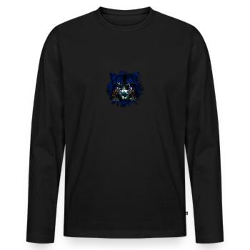 Ascension - Men's Premium Organic Long Sleeve Shirt - black - Front - Nico (187cm)