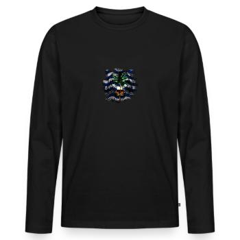 British Indian Ocean Territory - Men's Premium Organic Long Sleeve Shirt - black - Front - Nico (187cm)