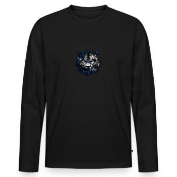 Antarctica - Men's Premium Organic Long Sleeve Shirt - black - Front - Nico (187cm)